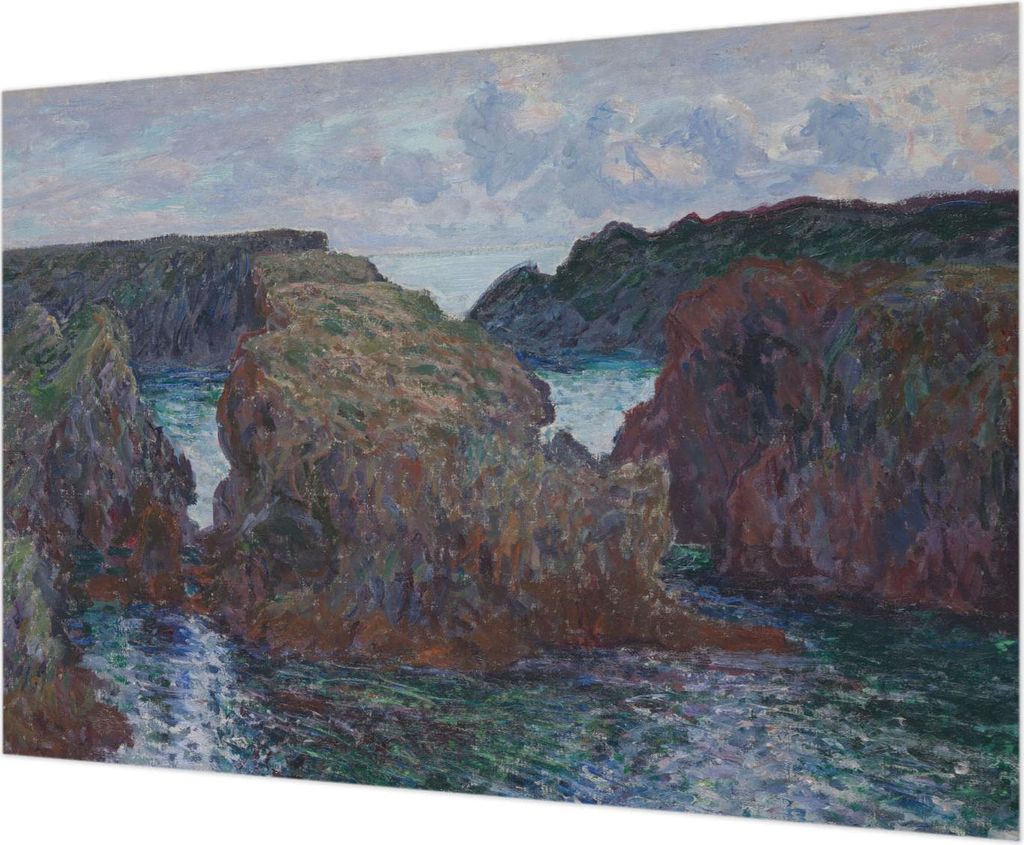 Wandtapete - Dekorative Tapete für Wohnzimmer - Tapetenfolie für Wanddekoration - 312x219 cm - Felsküste