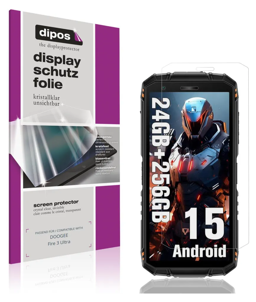 4x Pellicola Protettiva per DOOGEE Fire 3 Ultra Protezione Schermo Claro Display dipos