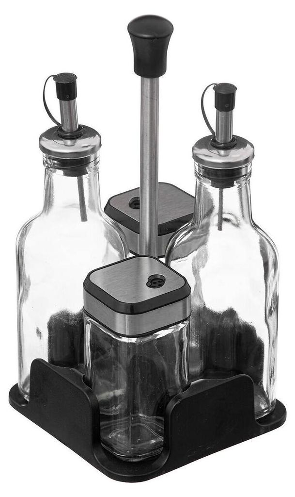 Glasgewürzset 4 Stück - Schwarz Produktbild 