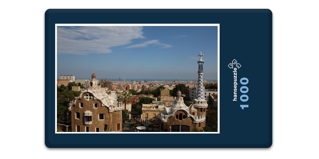 hansepuzzle 13886 - Barcelona Puzzle, 1000 Teile, Reisen, 60,0 x 46,0cm mit hochwertiger Aufbewahrung, Kartonbox und wiederverschließbarem Beutel