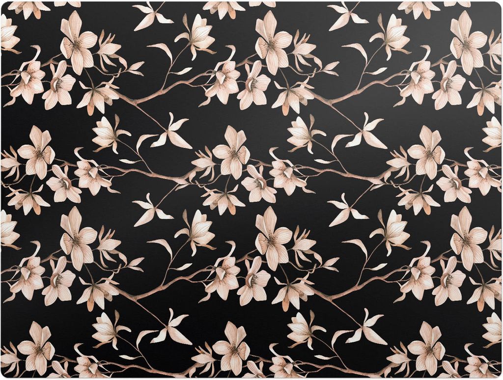 Florales Vintage-Muster – Bodenschutzmatte – Rutschfest – Schutzmatte für Büro – Vinylmatte – Stuhlunterlage – 120 x 90 cm