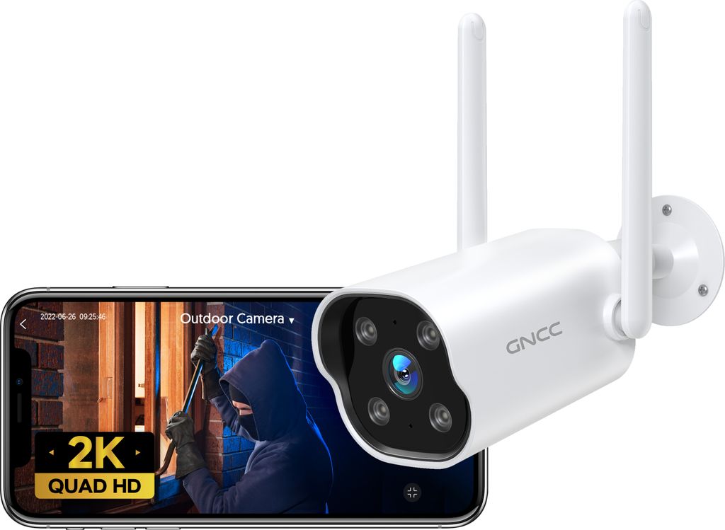 GNCC GT1Pro Outdoor-Überwachungskamera – 2K-IP-Kameras – Produktbild 