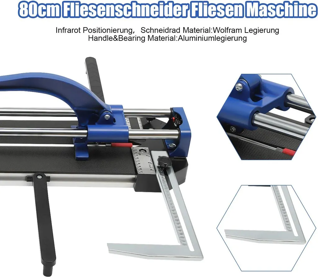 Coupe-carreaux pour pose de sol et faïence avec guide laser de précision