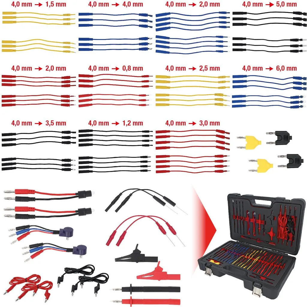 Kit mesure électrique automobile 92 pièces KS TOOLS pour diagnostic 24V - 9