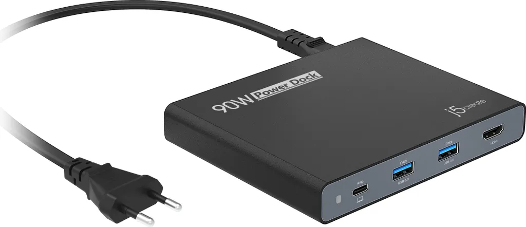 Hub USB-C j5create JCDP392-EN 90W : Charge rapide et Vidéo 4K HDMI - 9