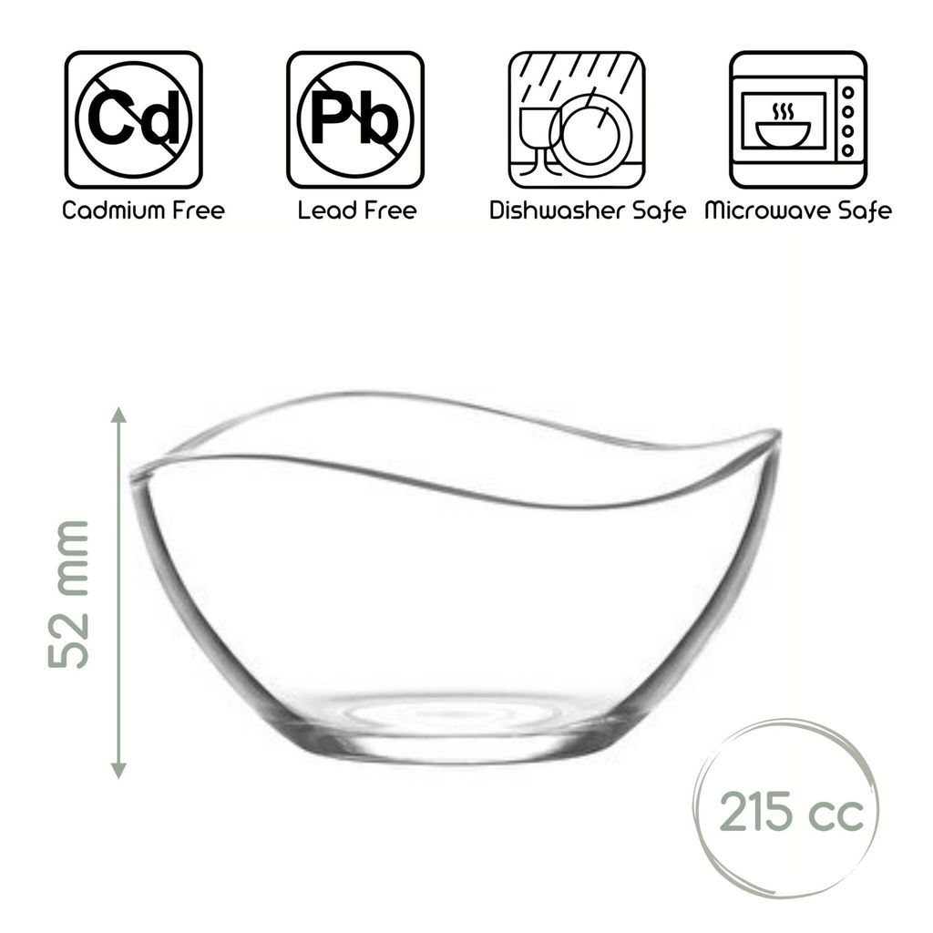 LAV Vira Glasschalen – 215 ml (7 1/4 oz), 6er Set Produktbild 4