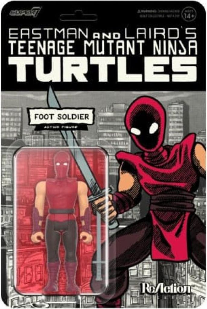 Super7 - Teenage Mutant Ninja Turtles ReAction Wave 11 Foot Soldier (Comic Color) 10 cm