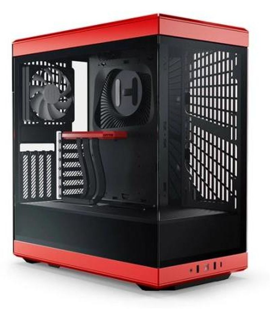 Hyte Y40 Tempered Glass BK/RD