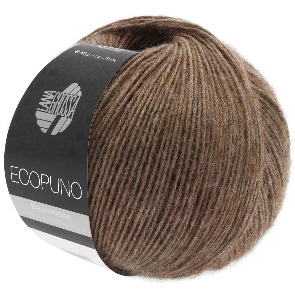 Lana Grossa - Ecopuno 0017 dunkelbraun Produktbild 