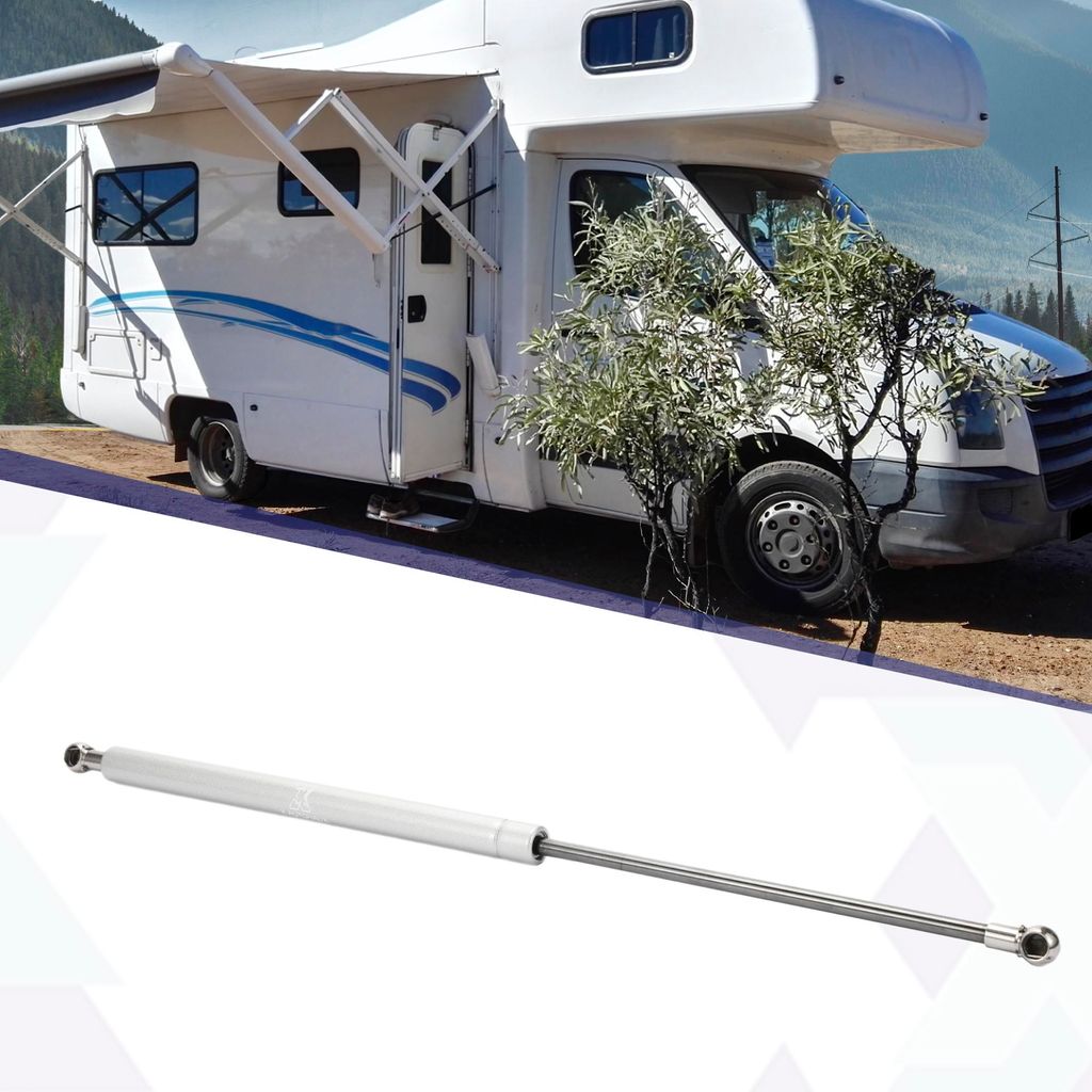 1 Stück 20 Zoll 110 Pfund / 500N Silber Ton Lift Supports Struts Shocks Gas Spring Universal für Wohnmobil Auto LKW Boot
