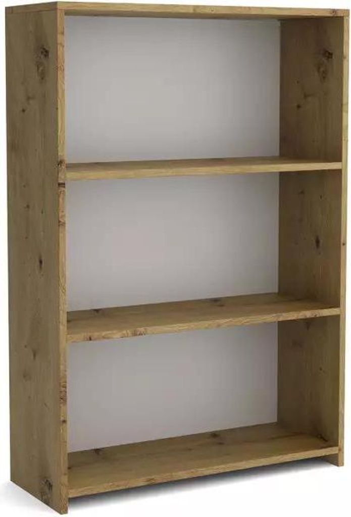 Bücherregale - Standregal - Bücherregal Wand - 80 x 110 x 30 cm B/H/T - Eiche Artisan - Regal - mit 3 Fächern - Holzregal Aufbewahrung - Regalsy...