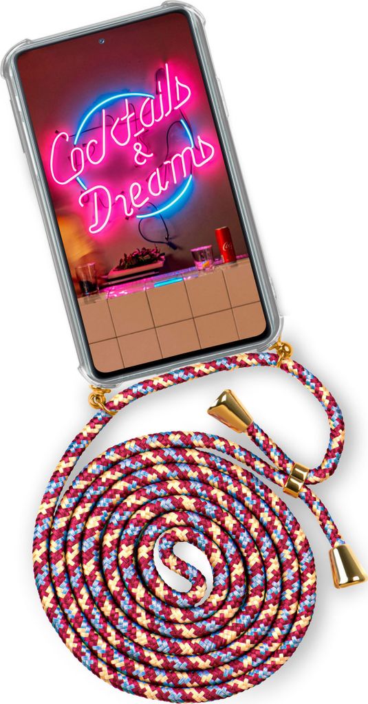 TWIST-Case + TWIST-Cord für Samsung Galaxy S20 FE / FE 5G, Farbe:Lucky Heart (Gold)