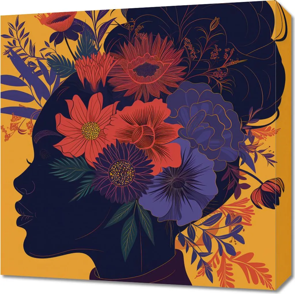 Stampa Botanica Musa 50x50 cm Quadro Tela Foglia di Banano