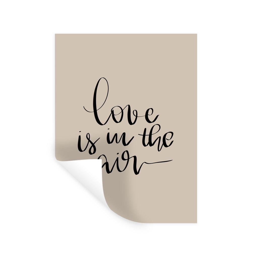 MuchoWow Wandtattoo Wandsticker Wandaufkleber Romantisch - Sprichwörter - Valentinsgeschenk für ihn 30x40 cm Selbstklebend und Repositionierbar...