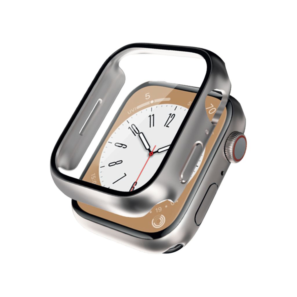Crong Hybrid Hülle mit Glas für Apple Watch 40mm (Starlight)