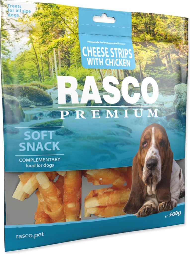Rasco Premium Paski serowe zawijane w kurczaka, przysmak Zdjęcie produktu 