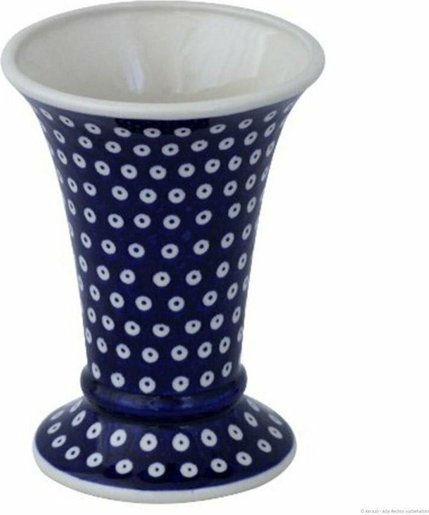 Original Bunzlauer Keramik 800ml Vase "Valentina" 19,5cm – Handgefertigte Blumenvase, Nachbildung 42