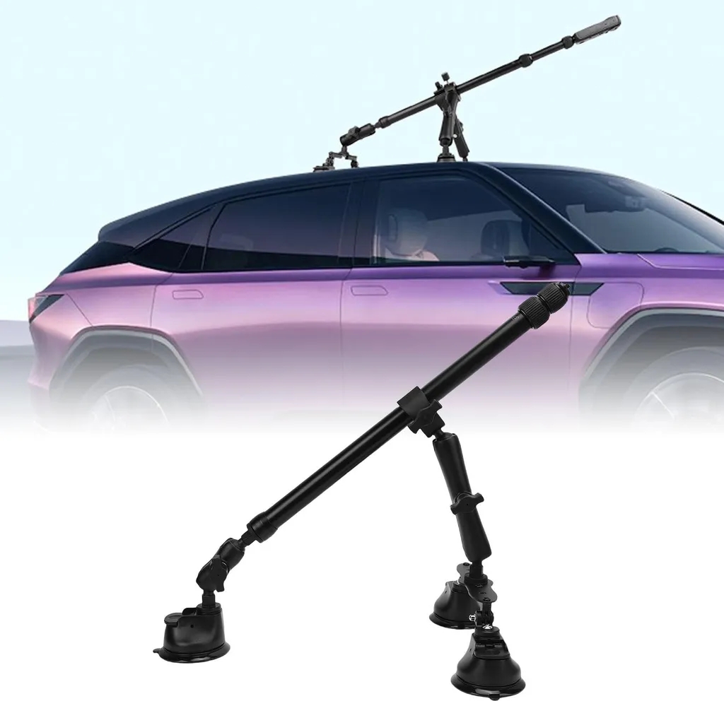 Support Voiture Insta360 X4 X3 avec Perche 120cm pour Vidéo à 360 Degrés