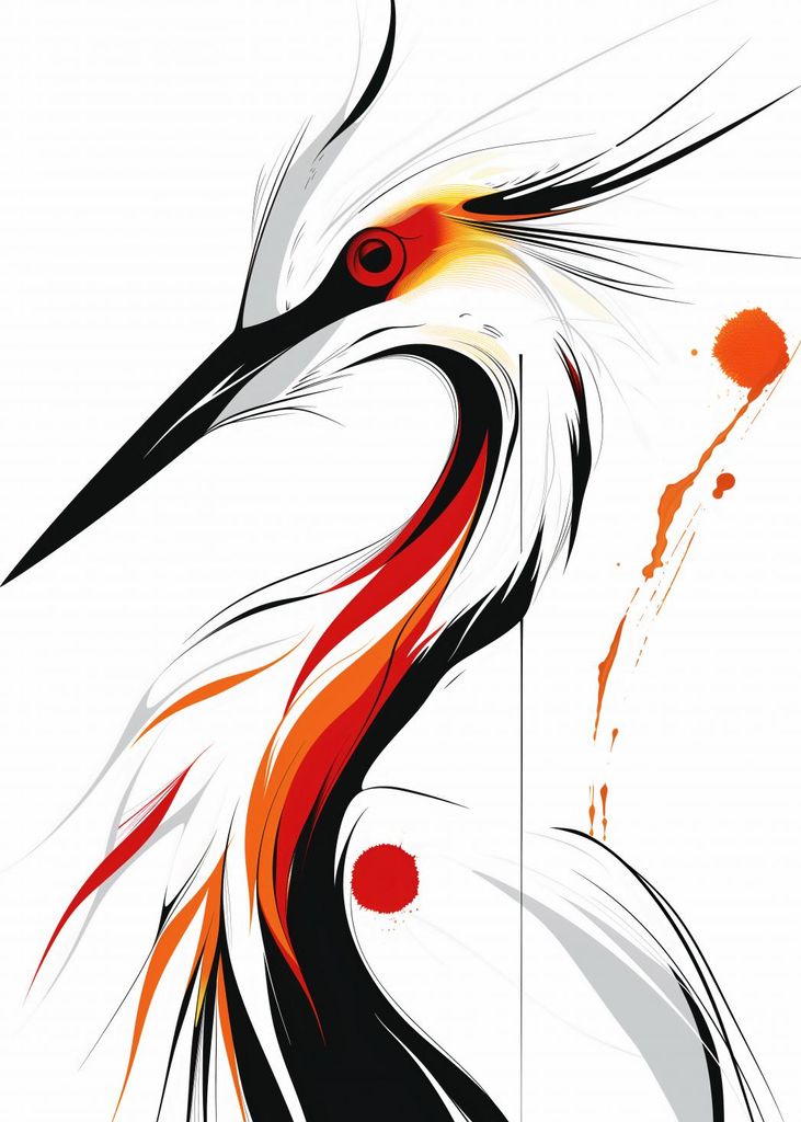 Plakat 40x55cm Storch