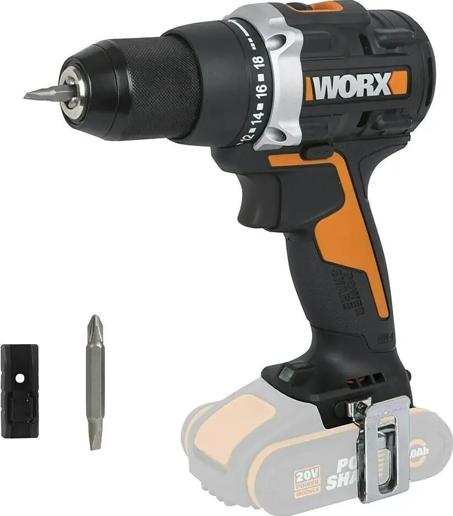 Perceuse visseuse à batterie 20V WORX Nitro WX102.9 Brushless 60Nm solo