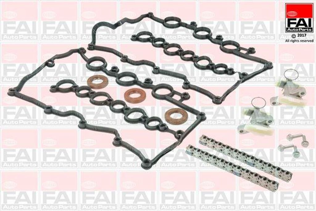 FAI AutoParts TCK262C Steuerkettensatz OE 0816G9 kompatibel mit C5, C6, S-Type, XF, XJ, Discovery, Range Rover, Velar, 407, 607, X3, A6 4F, Corolla...