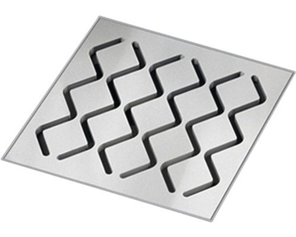 Ravak Zubehör - Kunststoff-Bodenablauf mit Edelstahlgitter SN501, 105 mm X01435