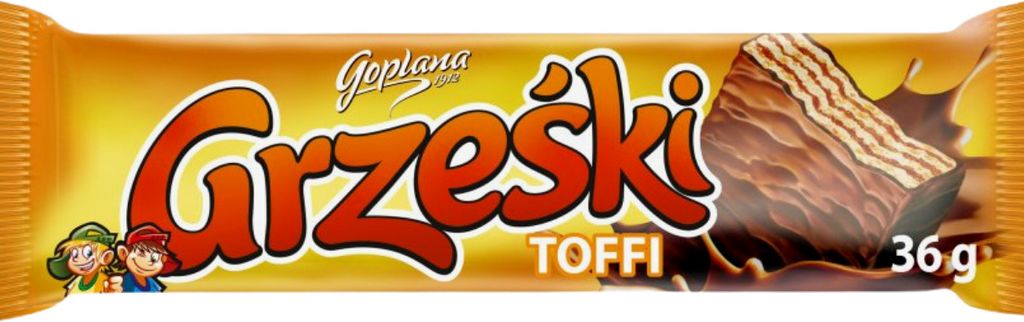 Grześki Toffi w czekoladzie mlecznej 36 g Produktbild 