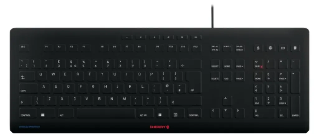 Clavier de Bureau Cherry STREAM PROTECT JK-8502GB-2 Idéal Open Space - 4