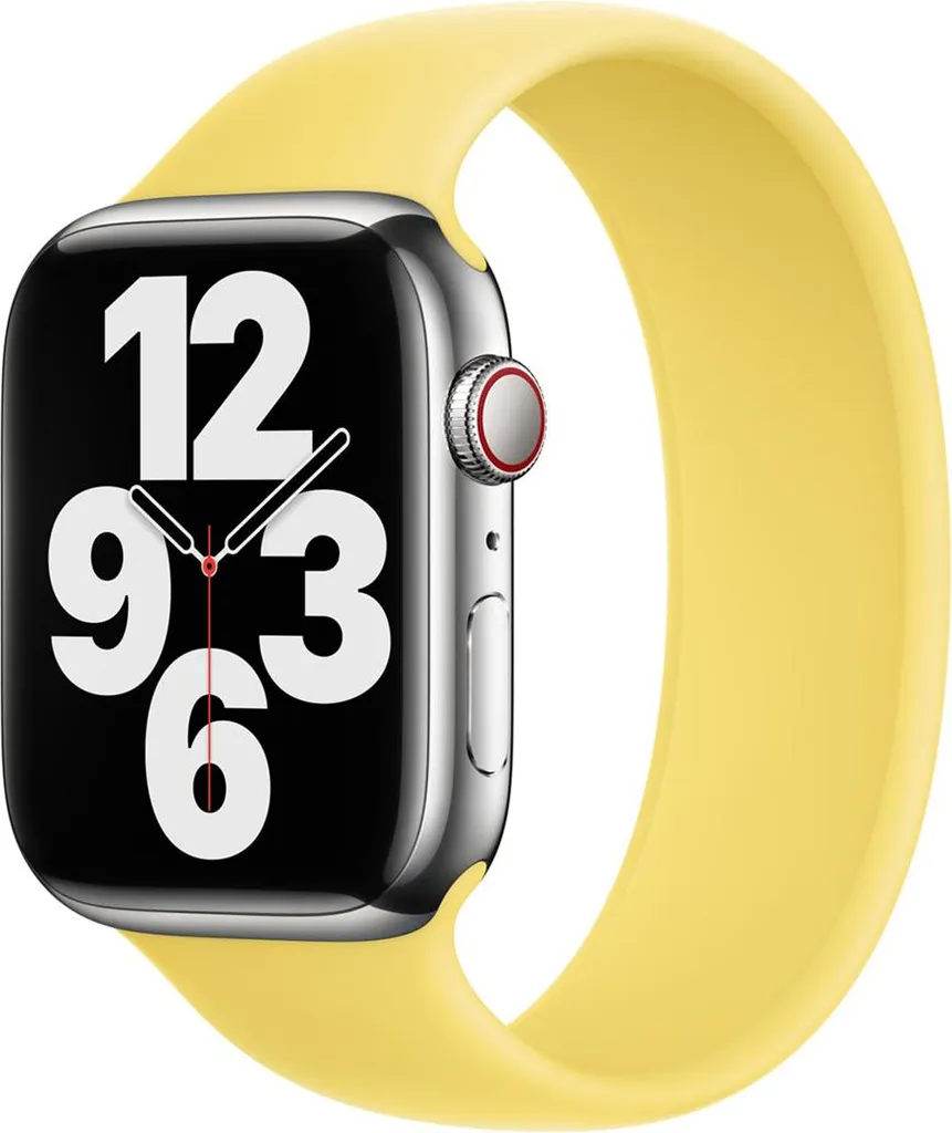 Cinturino Apple Solo Loop Silicone Lemon Zest 44/45/49mm Taglia 4