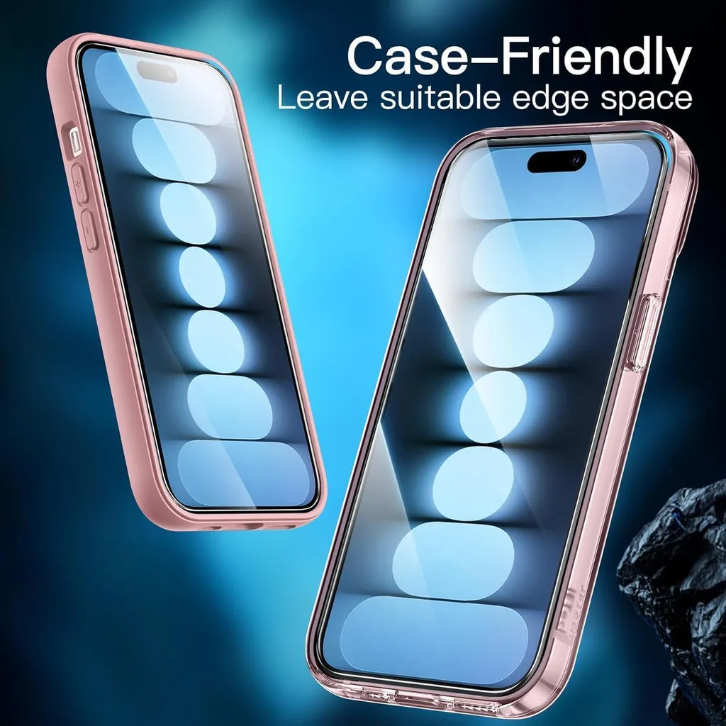 Protection d'Écran iPhone 15 en Verre Blindé 9H Robuste - Pack de 3 - 8