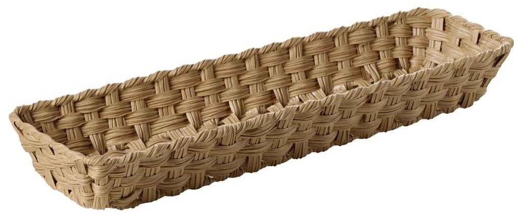 APS 40370 GN 1/1 Korb TWIRL - Polypropylen braun, 53 x 32,5 cm, Höhe 10 cm, GN-System, mit Edelstahldraht