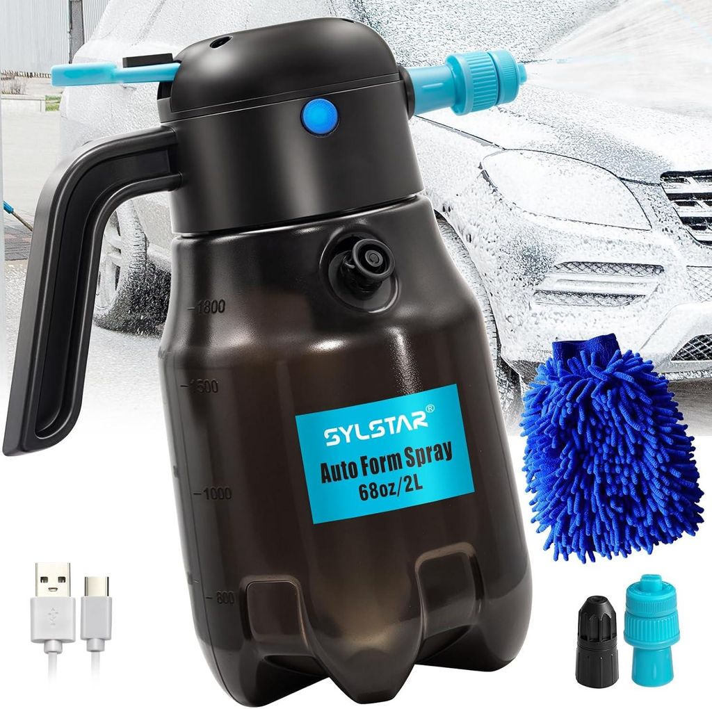 Elektrisch Schaumsprüher 2L Schaumpistole Autowäsche mit Produktbild 