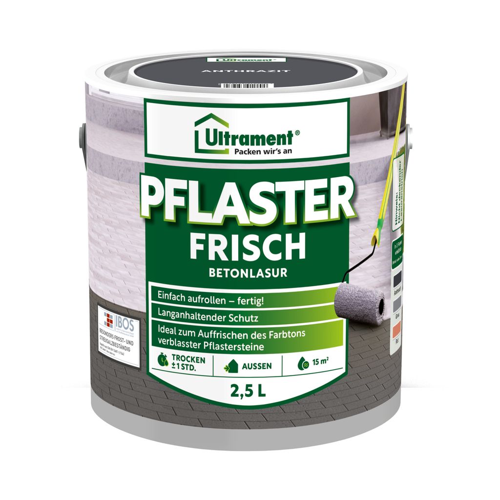 Ultrament Pflaster Frisch Betonlasur - Anthrazit, 2,5 Produktbild 
