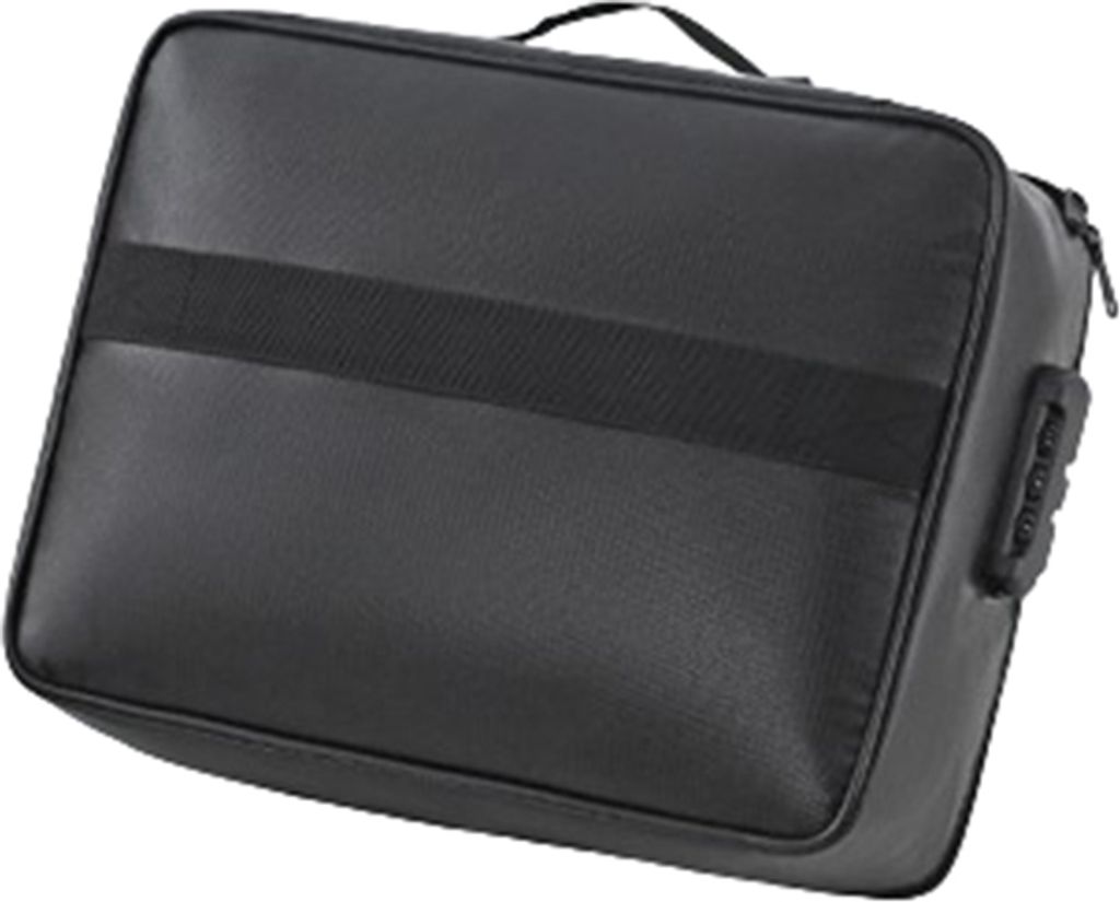 INF Feuerfeste Dokumententasche, dreilagig mit Schloss Schwarz