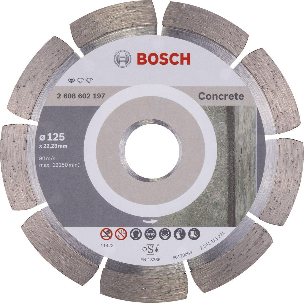 Bosch 2 608 602 197, Rezací disk, Betón, Bosch, 2,22 cm, Obrázok produktu 