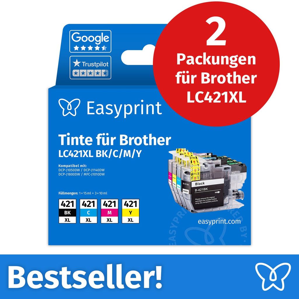 NOUVEAU : Easyprint Cartouches d'encre pour Brother Image du produit 