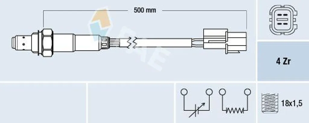 Capteur d'Oxygène Sonde Lambda OE 3921037530 - Compatible Trajet XG