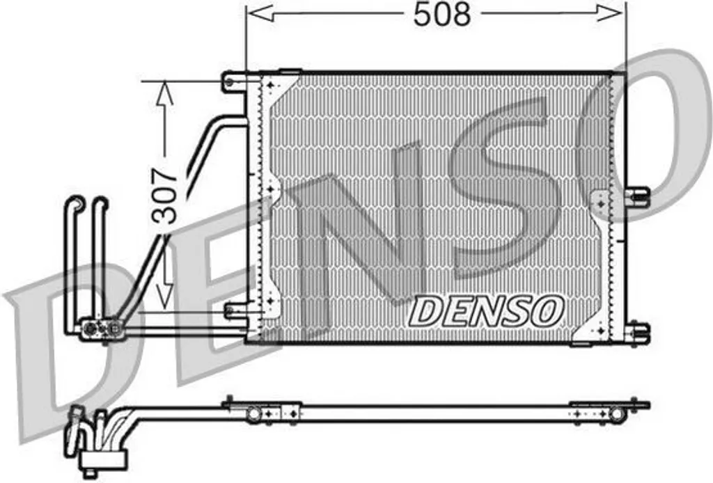 Condenseur Clim DENSO DCN20030 en Aluminium - Qualité OE 1850061