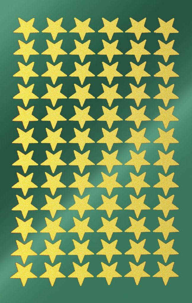 Avery 52805, Papier, Gold, Sternenmuster, Glanz, Produktbild 