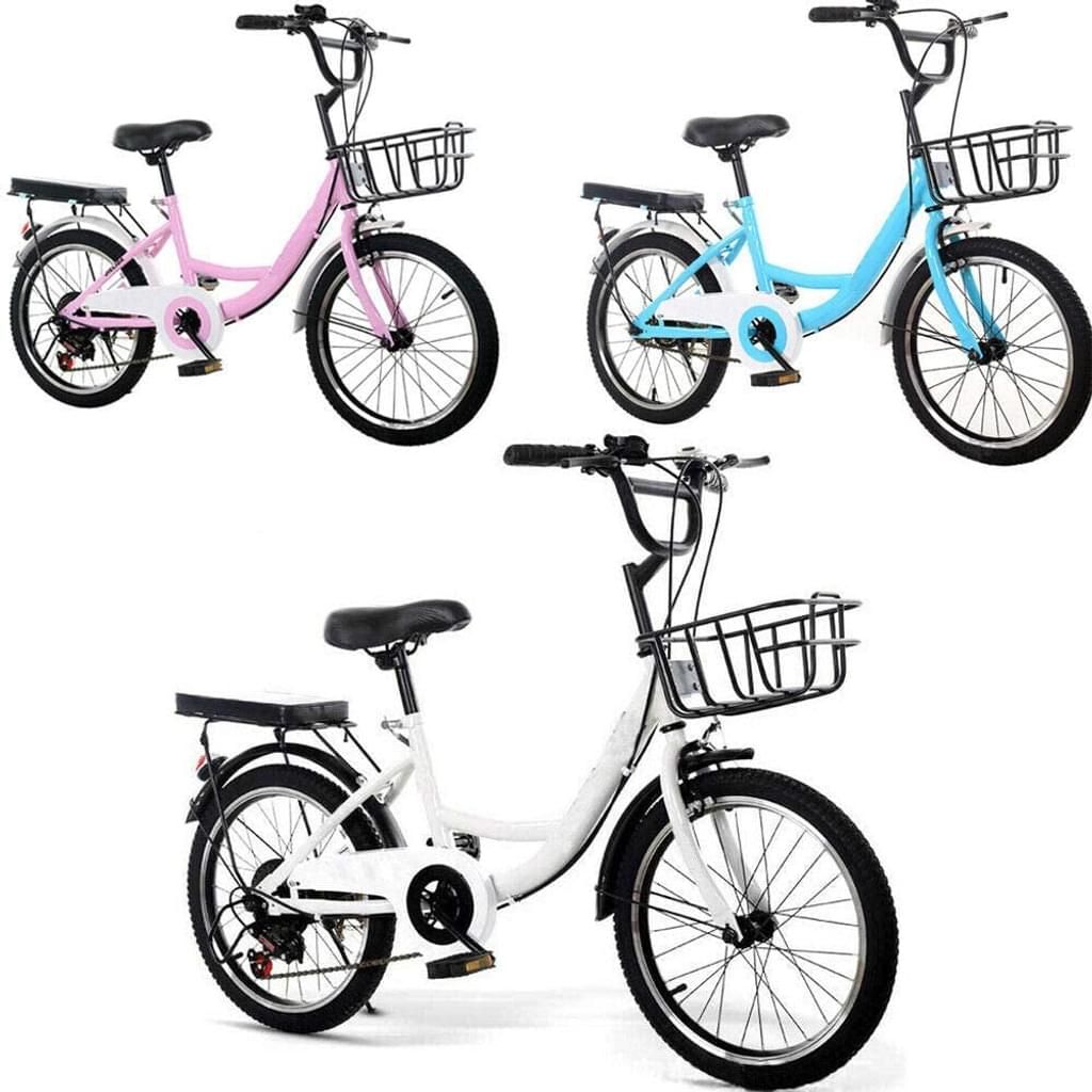 Kinderfahrrad 20 Zoll Weiß Fahrrad Mädchen Jungenfahrrad City Fahrrad Unisex 