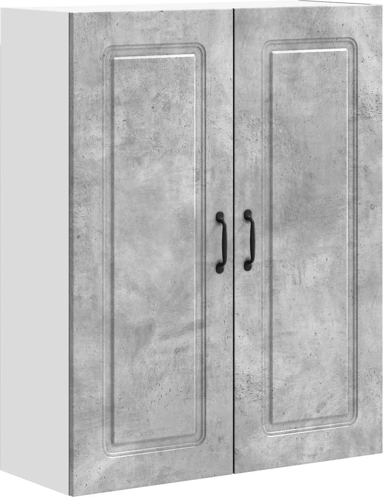vidaXL Armadio Cucina Industrial Grigio Cemento 80x100 cm