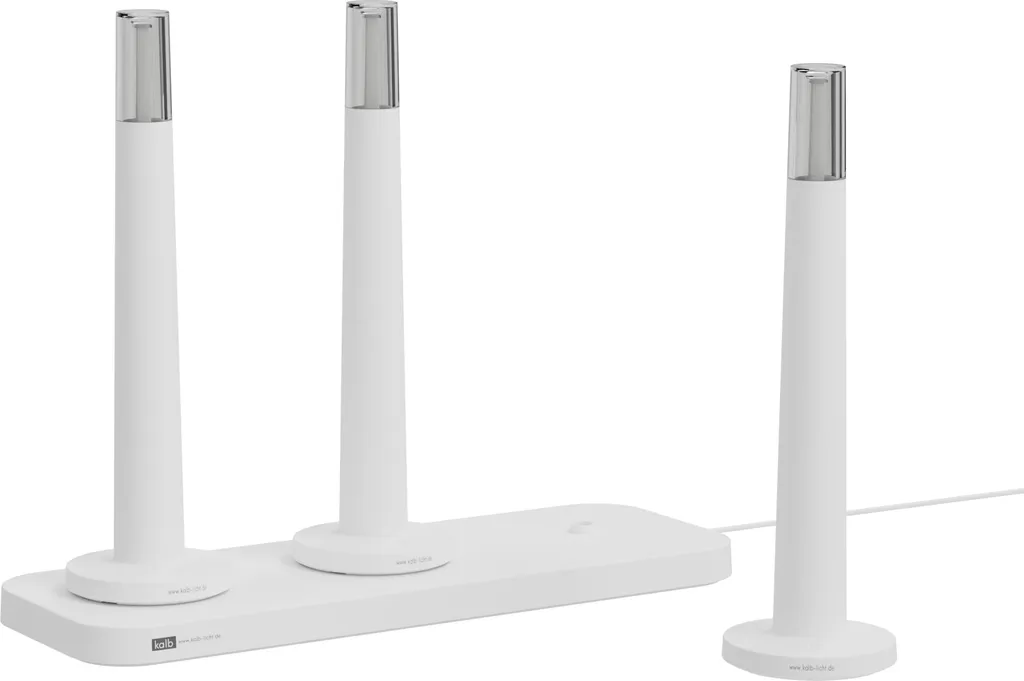 Lampe LED Rechargeable Dimmable Palma IP44 kalb Blanche - Lot de 3 Pcs