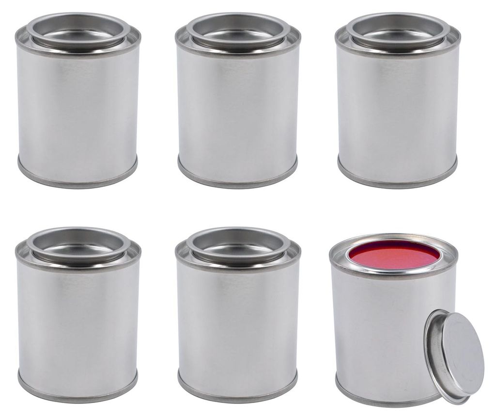 leere Metalldosen mit Deckel, 120-ml-Farbdosen, Farbeimer, Farbbehälter, tragbare Gewürzdosen aus Metall, Aufbewahrungsdosen für Zuhause und Büro