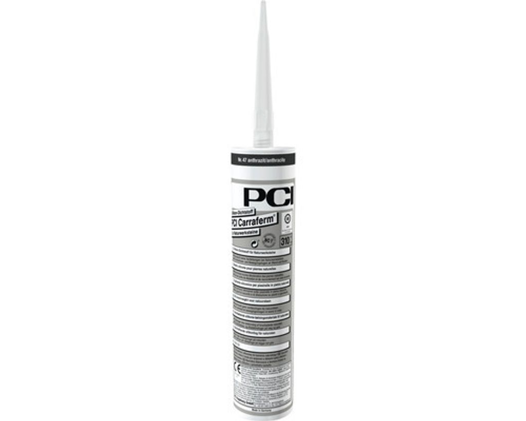 PCI Carraferm Silikon Dichtstoff Naturwerksteine 310ml Nr. 19 basalt