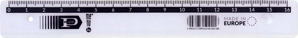 MemoBe Transparentes Lineal 16 cm von Pratel