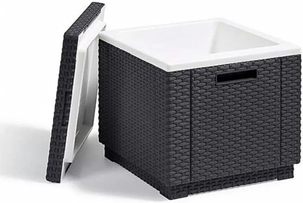 Sgabello Allibert Ice Cube con cool box, colore: grafite - 10
