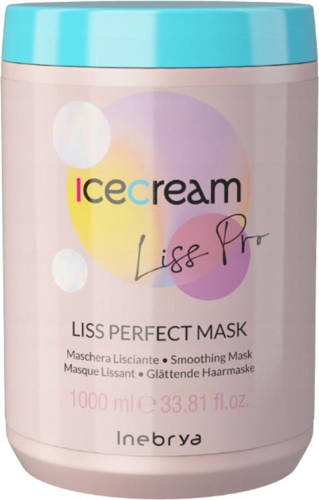 INEBRYA IceCream Liss Glättende Maske 1000ml Produktbild 