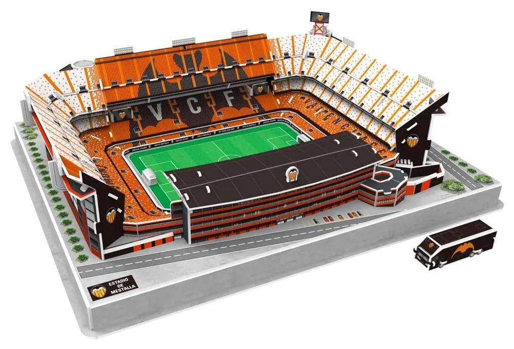 Eleven Force Mestalla Valencia Cf 3d Puzzle Mehrfarbig Kinder Mehrfarbig One Size