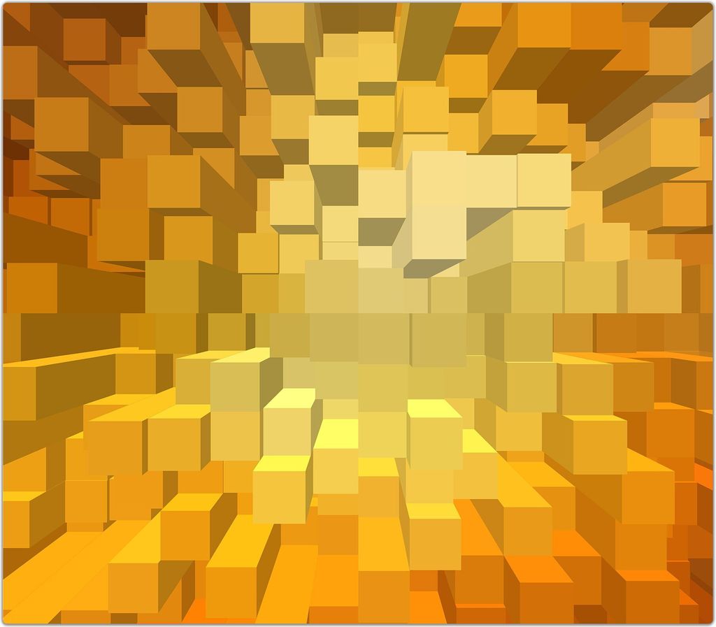 Spritzschutz Herdabdeckplatte Schneidebrett aus Glas Abstrakte 3D Blöcke 1-Teilig (60x52cm)