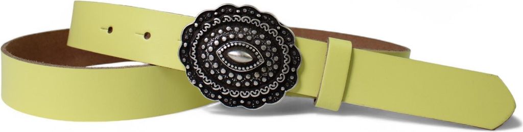 FRONHOFER Damen Ledergürtel 3 cm verzierte Gürtelschnalle, Koppelschnalle echt Leder